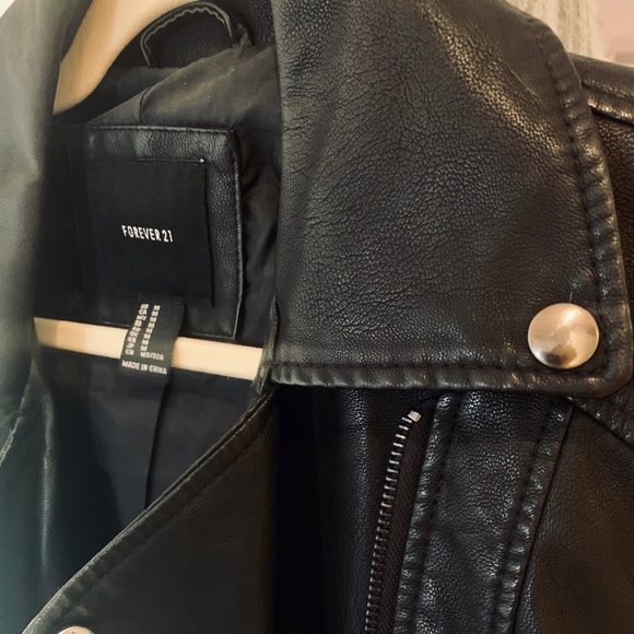 Faux Leather Moto Jacket - Picture 4 of 5